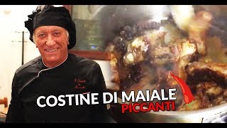 COSTINE DI MAIALE PICCANTI  ECCO LA SUPER RICETTA [upl. by Pestana]