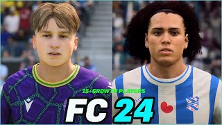 FC 24  15 GROWTH PLAYERS WITH REAL FACES [upl. by Maxantia]