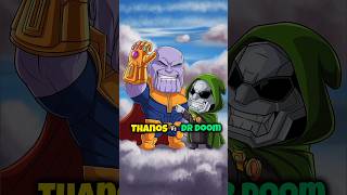 Thanos vs Doom Who is the strongest marvel Villain shorts [upl. by Leihcey]