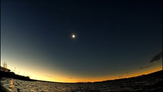 Timelapse from inside of Eclipse Zone of Totality  New Brunswick 2024 [upl. by Debo]