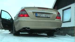 E420 CDI V8 Diesel Cold Starts w Straight Pipe Catback Exhaust [upl. by Suirtemid8]