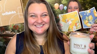 Vellabox Candle Subscription Box Unboxing 🪴 Resolute Candles GARDEN PARTY August 2024 [upl. by Klinger574]