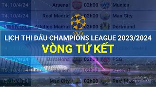 Lịch thi đấu Cúp C1 20232024  Vòng Tứ Kết [upl. by Anoel]