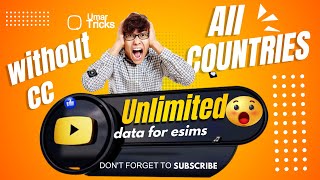 New Unlimited esim free data trick by umar tricks unlimiteddata faketrick UmarTricks124 [upl. by Attem]