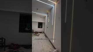 Profile light without false ceiling home hometour homelight homelightingideas [upl. by Bibbye]