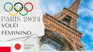 POLONIA X JAPÃO VOLEI FEMININO AO VIVO OLIMPIADAS paris2024 olimpiadas2024 olimpiadas [upl. by Adnawak]