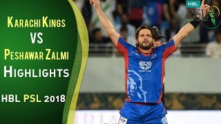 Full Highlights  Karachi Kings Vs Peshawar Zalmi  Match 7  25 February  HBL PSL 2018  PSL [upl. by Godred]