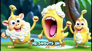 Its A Banana Dance Lets Giggle Wiggle Dance and Sing🐒🍌🎶kidssong kidsvideo dance fun [upl. by Nauq371]