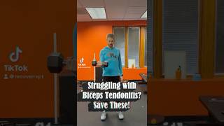 Struggling with Biceps Tendonitis Save These biceps bicepstendonitis bicepsworkout workout [upl. by Skippy395]