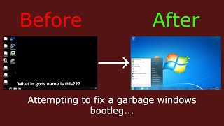 Attempting to Fix a Terrible Windows Bootleg [upl. by Islean263]