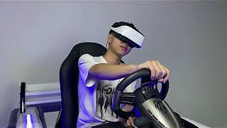 Virtual Reality Theme Park 9d Vr Racing Driving Simulator Single Seat 9d Vr Racing Car for sale [upl. by Prent]