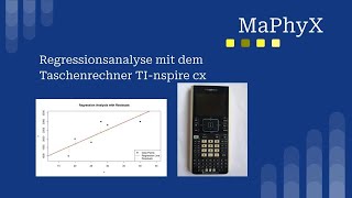 Regressionsanalyse mit Taschenrechner TINspire cx  Koeffizienten der Regressionsgerade bestimmen [upl. by Kisung555]