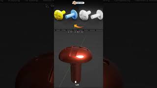 Screw head Design blender 3dmodelling productdesign 3d plastic3d surfacemode [upl. by Noneek]