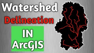 watershed delineation in ArcGIS [upl. by Aenotna]