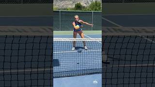 Tuesday Pro Tip with Allyce Jones 🙌 Try out this drill to help keep those dinks low ⬇️ pickleball [upl. by Latsirc306]