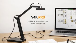 IPEVO V4K PRO ULTRA HD USB Visualiser with AIEnhanced Mic [upl. by Yensehc]