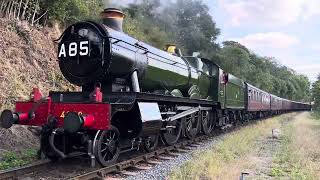 GWR 4930 Hagley Hall leaving Bewdley Severn Valley Railway [upl. by Gare]