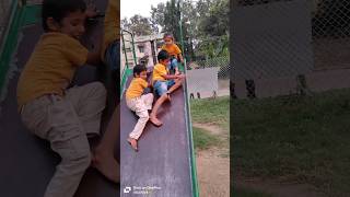 Playground slide for kids❤🛝slide kidsbaby playground trending song music love viralvideo [upl. by Llebpmac]