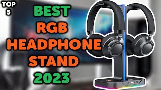 5 Best RGB Headphone Stand  Top 5 Gaming Headset Stands in 2023 [upl. by Nrol]