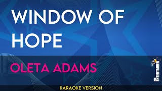 Window Of Hope  Oleta Adams KARAOKE [upl. by Ahsinned]