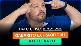 Gabarito Extraoficial TRIBUTÁRIO  2ª Fase 41º Exame [upl. by Yenittirb]