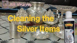 Silver items cleaning  silver video viral [upl. by Orsa391]