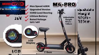 Electric Scooter Adelmar M4 Pro 350W 48V [upl. by Yrailih323]