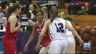 Amherst College women basketball enters Div III Elite Eight [upl. by Ettelracs]