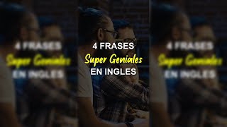 🔥 4 FRASES SUPER GENIALES PARA HABLAR INGLÉS 📝 AprendeIngles AprenderIngles Ingles [upl. by Anneg875]