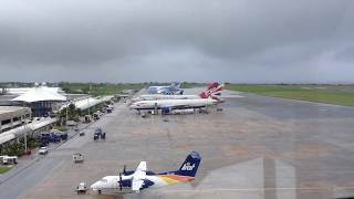 Grantley Adams International Airport ATC View Air Canada A319 [upl. by Artima715]