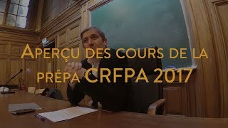 Aperçu des cours de la prépa CRFPA de lIEJ Jean Domat [upl. by Fattal]