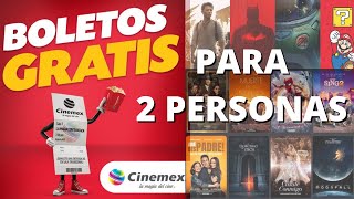 Boletos para CINEMEX Gratis  CUPON para 2 Entradas a Cualquier Película [upl. by Elylrac]