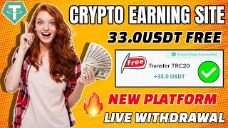 Free Usdt Earn Site 2024  How To Earn Usdt For Free  Free Usdt Earning Project Review 💲🔥🤑 [upl. by Dionisio]