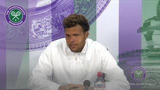 JoWilfried Tsonga Wimbledon 2019 Second Round Press Conference [upl. by Janaya643]