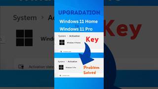 Windows 11 Home to Pro Upgradation shorts youtubeshorts home pro windows [upl. by Asreht]