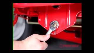 How to level the deck on your MTD  TroyBilt Riding Mower [upl. by Eadahc]