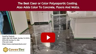 Chem 1000 Clear  Color Polyaspartic Coating Kit For Concrete Floors Fast Drying WearResistant [upl. by Krystal]