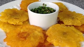 Cómo hacer Tostones o Patacones de plátano verde Cocinando con Pamela  Episodio 32 [upl. by Twedy]