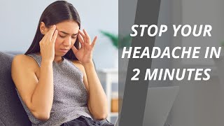 STOP CERVICOGENICTENSION HEADACHE IN 2 MINUTES OR LESS Home Exercise [upl. by Ebner509]