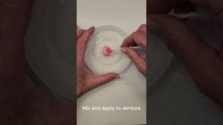 Denture Quicktip Best adhesive for lower denture is paste and powder mix dentureadhesive denture [upl. by Campagna]