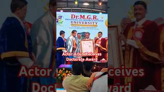 Actor Arjun amp Director P Vasu receive Doctorate Degrees at DrMGR Educational amp Research Institute [upl. by Armillas337]