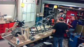 Time Lapse of me welding the FSAE chromoly chassis at UWO Formula SAE [upl. by Adnohs]