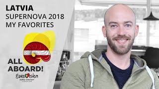 Supernova 2018 – My top 5 Eurovision 2018 – Latvia [upl. by Kcaj]