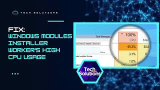 HOW TO FIX quotWindows Modules Installer Workerquot CPU Usage is Too High [upl. by Earleen]