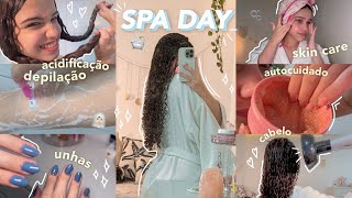 SPA DAY em casa 🫧🎀 autocuidado  cabelo skincare unhas… 💅🏻 [upl. by Rez735]