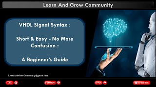 VHDL Tutorial  What is VHDL Signal and Signal Syntax  A Beginner’s Guide 9 Min [upl. by Fiorenze]