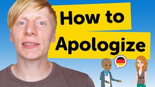 How to Apologize in German  German Conversational Phrases [upl. by Yecats]