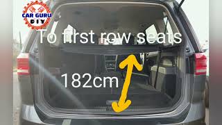 VW TOURAN 7 Seater 2015  present boot dimensions in centimeters CarGuruDIY CarGuruDIY [upl. by Bortman]