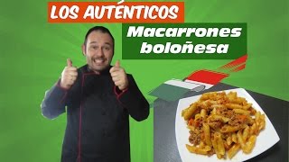 RECETAS DE COCINA FÁCILES Y SALUDABLES PASTA MACARRONES BOLOÑESA AL ESTILO ITALIANO [upl. by Schmidt866]