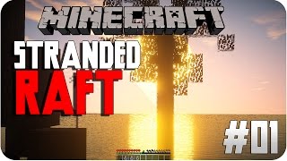 DAS NEUE PROJEKT Youtuber  Abonnenten  MP  01 Stranded Raft  Minecraft [upl. by Denie]